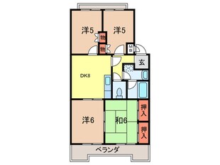 ひまわりハイツの物件間取画像